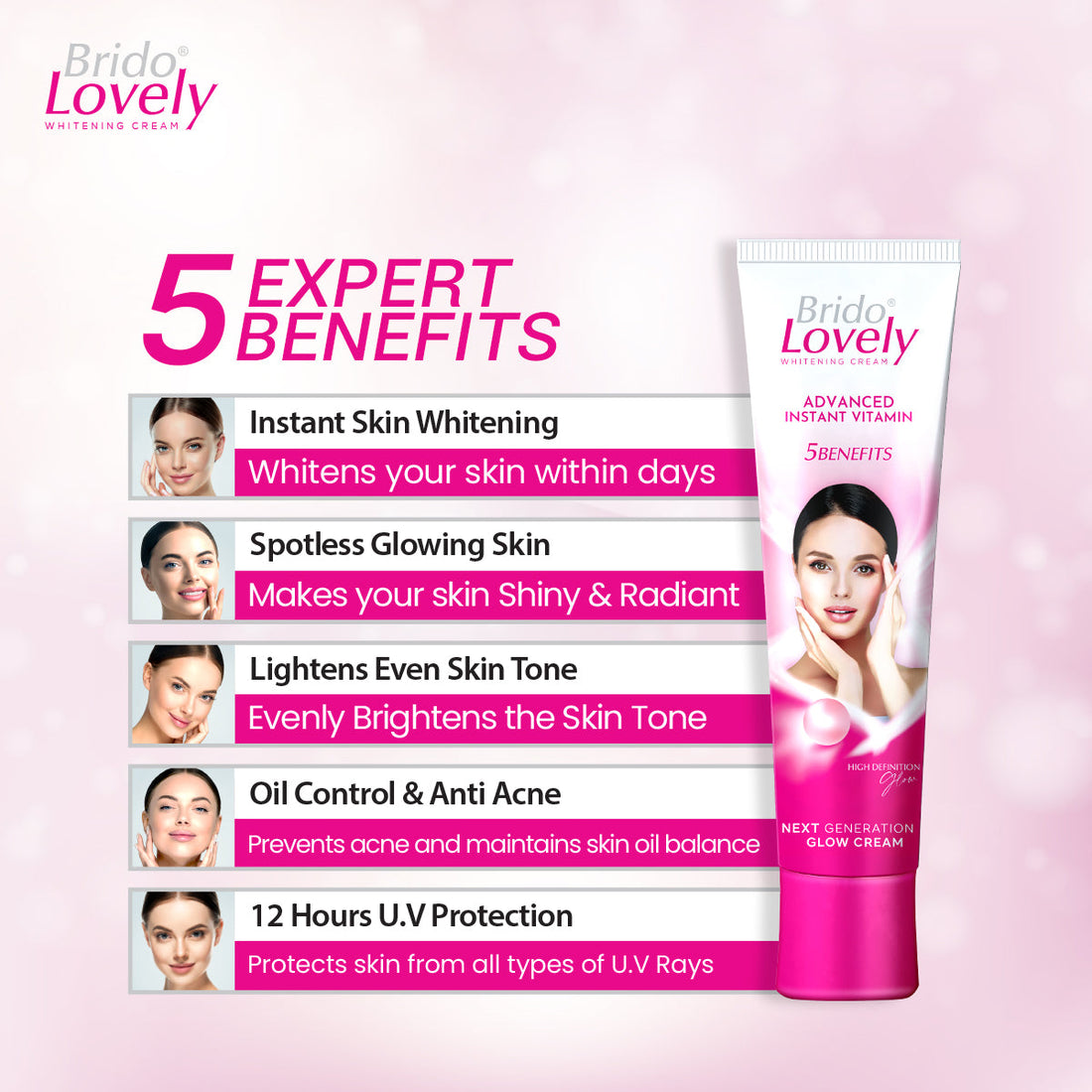 Brido Lovely Whitening Cream (25ml)